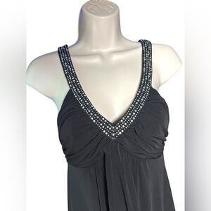 Trixxi Y2K Black Babydoll Halter  LBD  Dress
